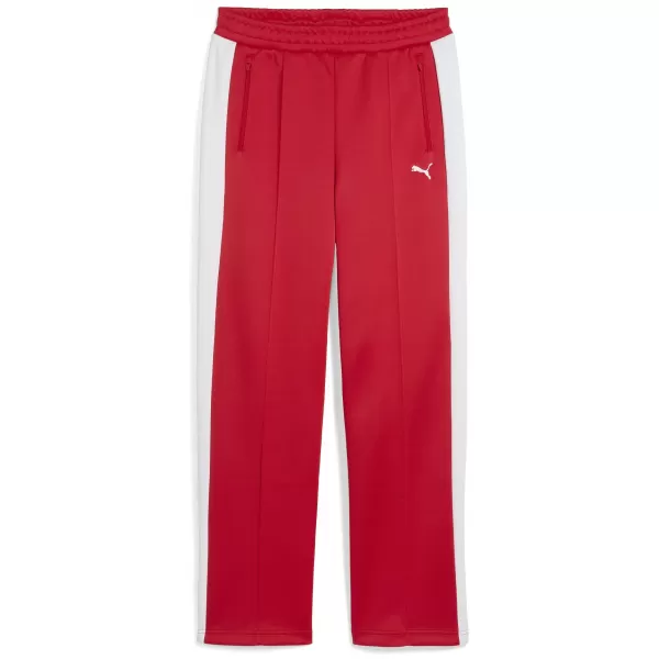  Dámske tepláky PUMA T7 ALWAYS ON STRAIGHT TRACK PANTS OP 62979711 NAVŽDY ČERVENÁ 