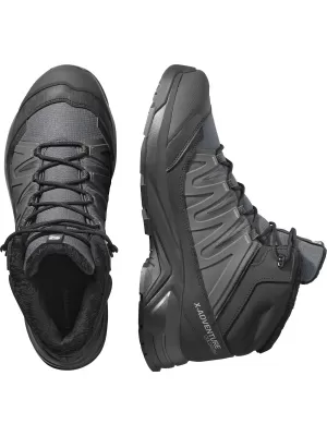 Pánske topánky SALOMON X-ADVENTURE COLDRUSH WATERPROOF ASFALT/ČIERNA/ZLIATINA