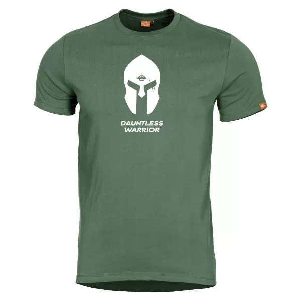  tričko PENTAGON SPARTAN HELMET K09012 OLIVOVO ZELENÁ 