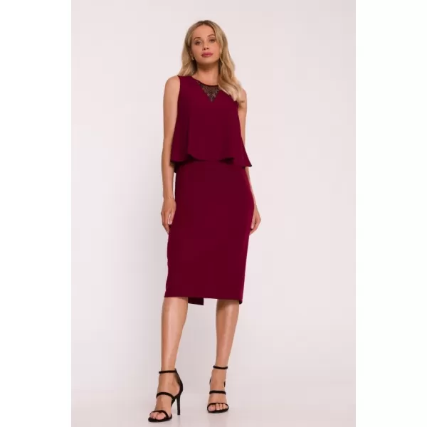  Šaty STYLOVE S422 GAŠTANOVÉ 