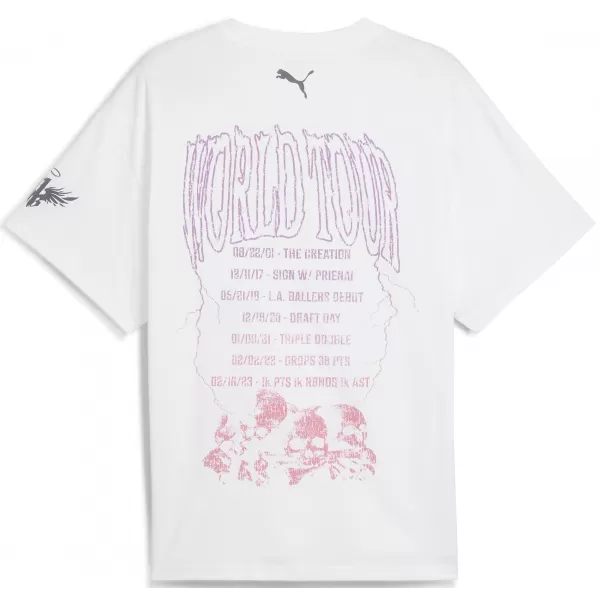  Tričko PUMA MELO WORLD TOUR-NAMENT TEE I 63237201 PUMOVÁ BIELA 
