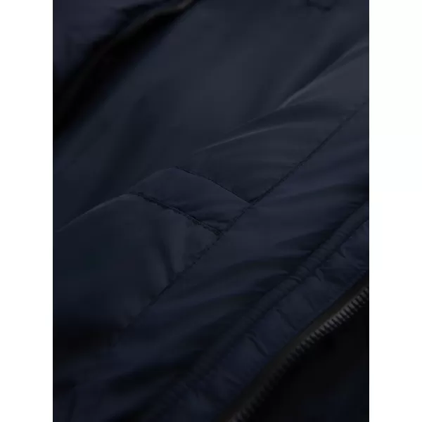  Pánska bunda OMBRE OM-JAHP-0238 NÁMORNÍCKA MODRÁ 