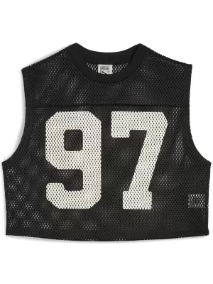 Vrchná časť PUMA X ROSÉ RELAXED MESH TOP 63380401 PUMA BLACK