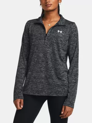 Dámska mikina UNDER ARMOUR TECH 1/2 ZIP- TWIST 1384225-001 ČIERNA