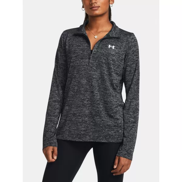  Dámska mikina UNDER ARMOUR TECH 1/2 ZIP- TWIST 1384225-001 ČIERNA 