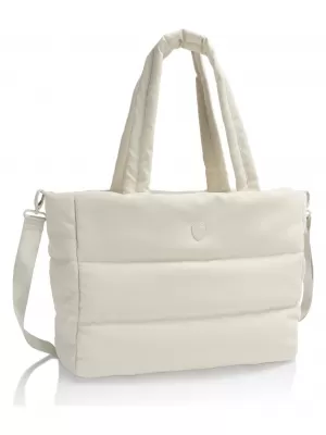 Taška HEYS PUFFER TRAVEL TOTE OFF WHITE