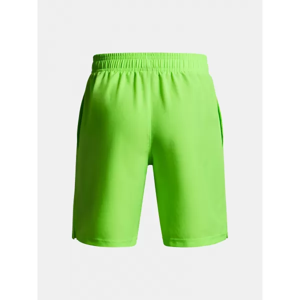  Chlapčenské šortky UNDER ARMOUR UA TECH WOVEN WORDMARK SHORT 1383341-389 ZELENÁ 