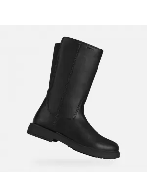 Dievčenské zimné topánky GEOX ECLAIR J169QE000BCC9999 ČIERNA