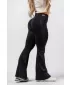 Tvarujúce bezšvové rozšírené legíny FLOW SEAMLESS 498 BLACK Nebbia