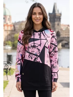 Dámska mikina KIXMI VONITA SVETLO RUŽOVÁ