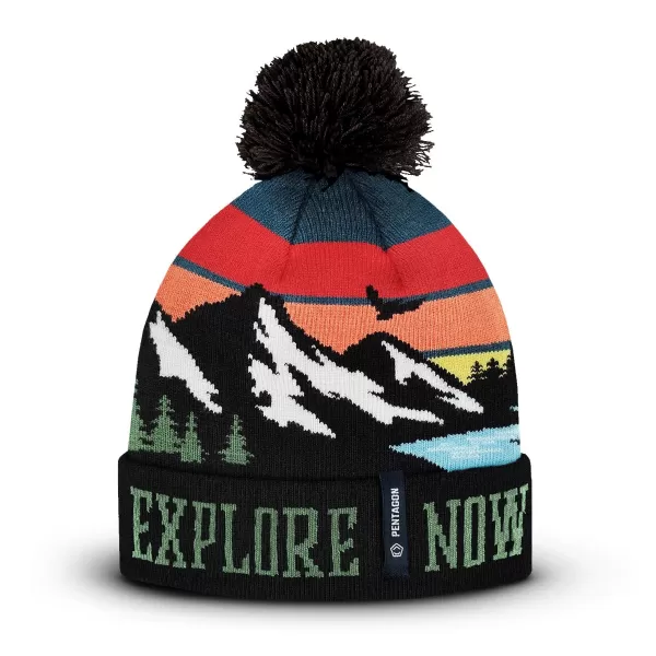  Čiapka PENTAGON SANCTUARY MOUNTAIN KNIT BEANIE K13060 VIACFAREBNÝ 