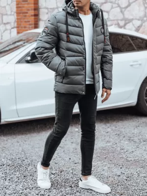 Pánska bunda DSTREET TX5057 TMAVO ŠEDÁ