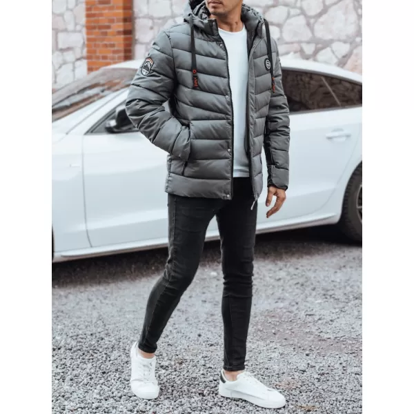  Pánska bunda DSTREET TX5057 TMAVO ŠEDÁ 