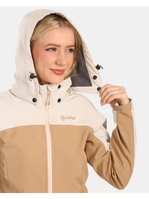 Dámska softshellová bunda KILPI RAVIA-W ZL0125KI BÉŽOVÁ