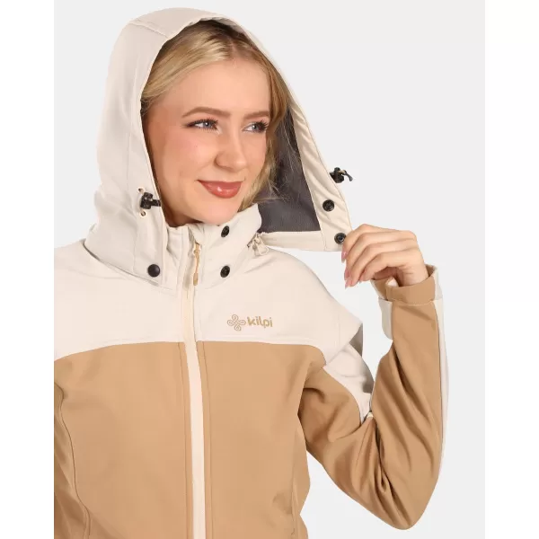  Dámska softshellová bunda KILPI RAVIA-W ZL0125KI BÉŽOVÁ 