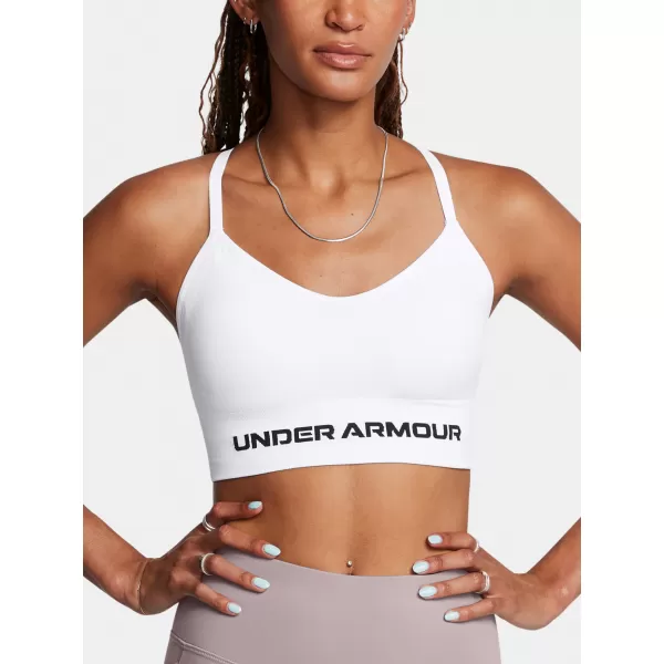 Dámska podprsenka UNDER ARMOUR VANISH SEAMLESS LOW BRA 1384417-100 BIELA 