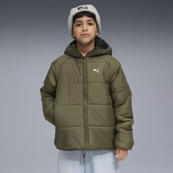  Sako PUMA REVERSIBLE PUFFER JACKET 68840781 LALOK ZELENÝ 