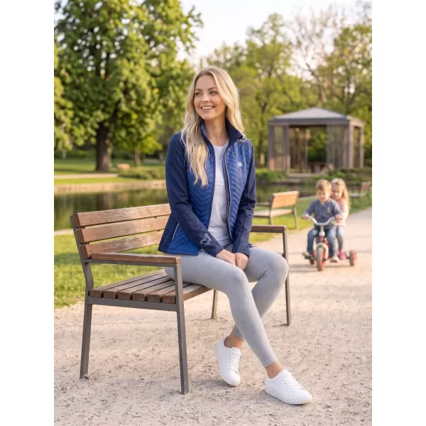  Dámska hybridná bunda ALTISPORT GAIL TMAVO MODRÁ 