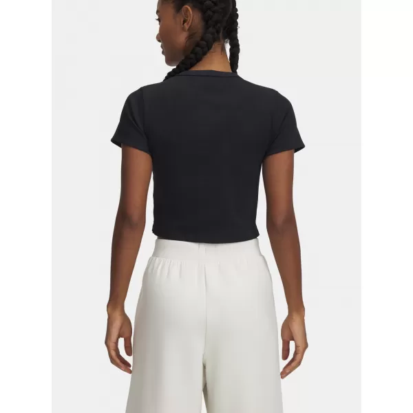  Dámske tričko UNDER ARMOUR UA RIVAL RIB BABY TEE 6000264-001 ČIERNA 