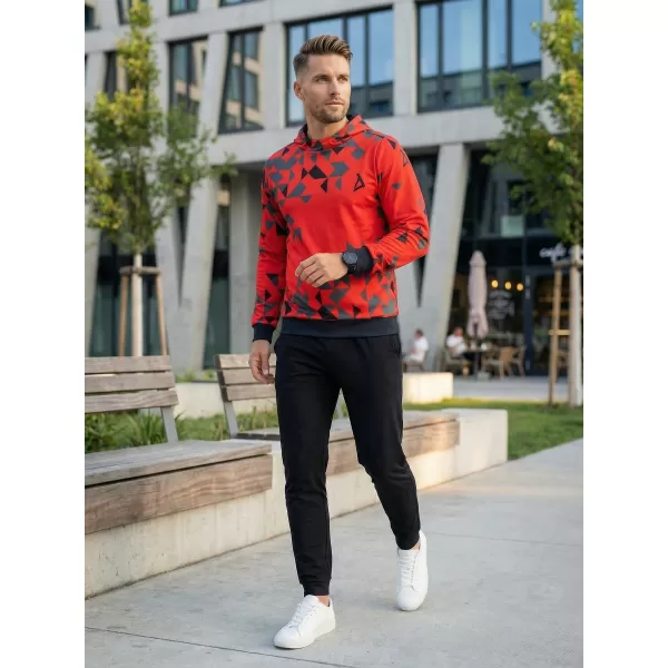  Pánska prémiová funkčná mikina ALTISPORT VOJ/ALM108MI01 ČERVENÁ 
