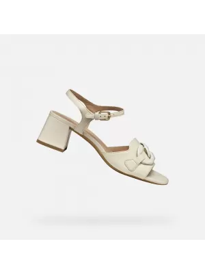 Dámske sandále GEOX NEW ERAKLIA 50 T KRÉMOVÁ