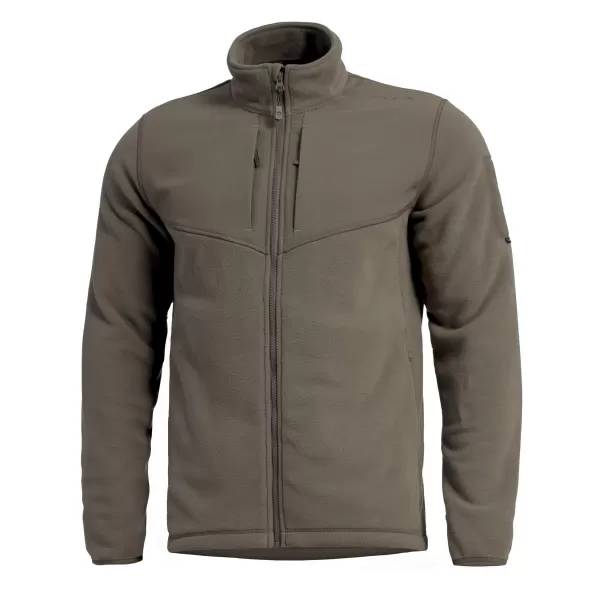  Mikina PENTAGON GRAMMOS POLARTEC RECYCLED MICRO FLEECE 200 K08066 HNEDÁ ŠEDÁ 