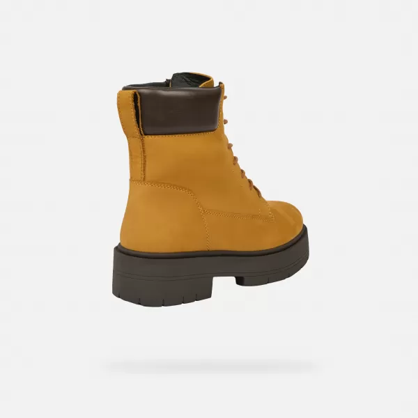  Dámske topánky GEOX SPHERICA EC7 G009696 JANTÁROVÁ 