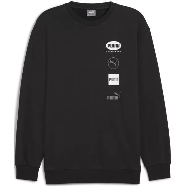 Pánska mikina PUMA POWER GRAPHIC CREW 68275101 PUMA BLACK 