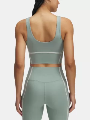 Dámske tielko UNDER ARMOUR MERIDIAN PIPED CROP TANK 6003529-348 ZELENÁ