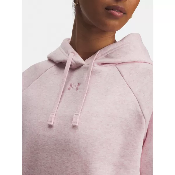  Dámska mikina UNDER ARMOUR UA RIVAL FLEECE HOODIE 1379500-648 RUŽOVÁ 