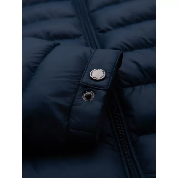  Pánska bunda OMBRE OM-JALP-0231 NÁMORNÍCKA MODRÁ 