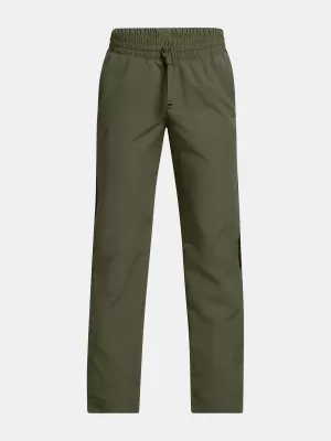 Chlapčenské športové nohavice UNDER ARMOUR UA B RIVAL WVN PANT 1390155-390 ZELENÁ