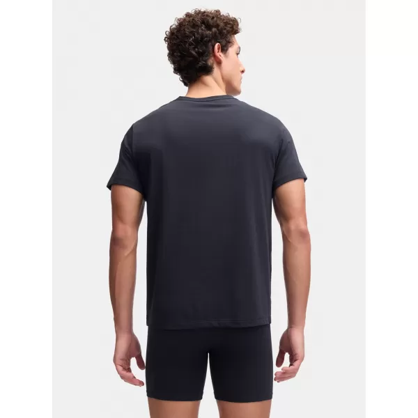  Pánske tričko UNDER ARMOUR M UA PERF COTTON CREW NECK-2PK 6007621-001 ČIERNA 