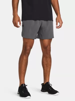 Pánske šortky UNDER ARMOUR UA PEAK WOVEN SHORTS 1376782-025 SIVÁ