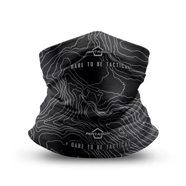  Kravata PENTAGON SKIRON TOPOGRAPHIC MAP K14013 ČIERNA 