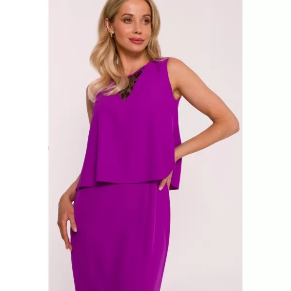  Šaty STYLOVE S422 LEVANDUĽA 