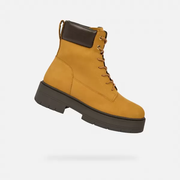  Dámske topánky GEOX SPHERICA EC7 G009696 JANTÁROVÁ 