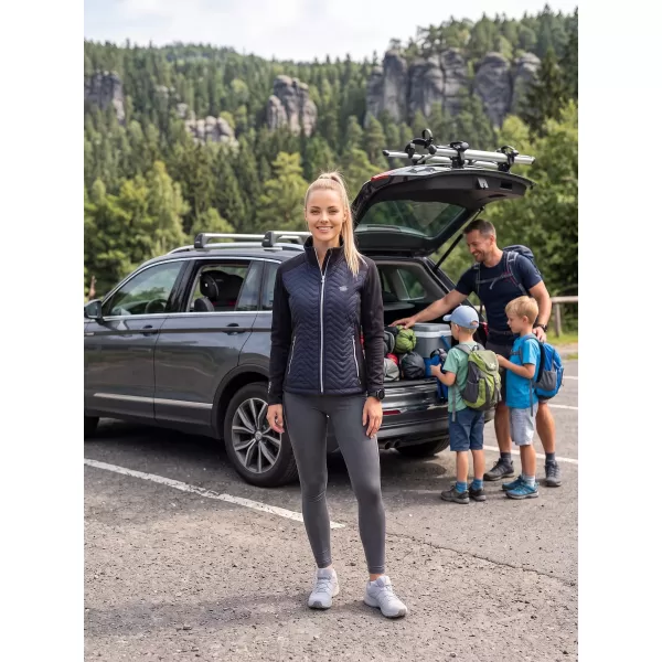  Dámska hybridná bunda ALTISPORT GAIL ČIERNA 