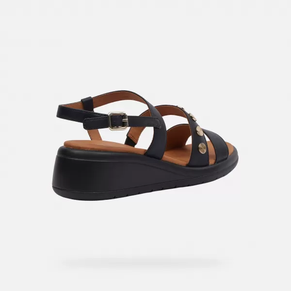 Dámske sandále GEOX MELICONIA G000972 ČIERNA 