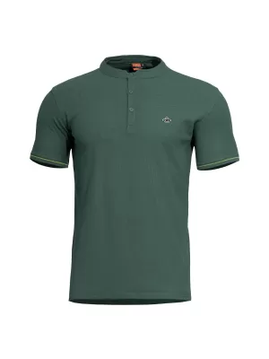tričko PENTAGON LEVANTES HENLEY T-SHIRT STRIPES K09025 SKOKAN ZELENÝ