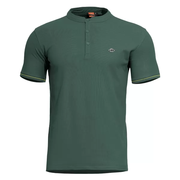  tričko PENTAGON LEVANTES HENLEY T-SHIRT STRIPES K09025 SKOKAN ZELENÝ 