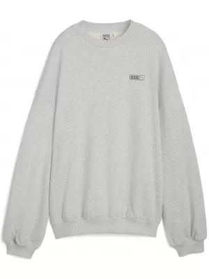 Dámska mikina PUMA X ROSÉ OVERSIZED CREW 63380310 PLOCHÝ SVETLO ŠEDÝ VRES