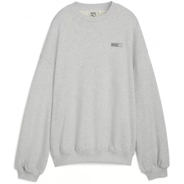  Dámska mikina PUMA X ROSÉ OVERSIZED CREW 63380310 PLOCHÝ SVETLO ŠEDÝ VRES 