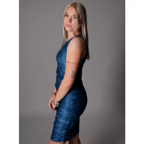  Dámske prémiové šaty ALTISPORT VOJ/ALW084SAT03 MODRÁ 