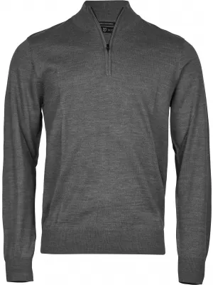 Pánsky sveter TEE JAYS | TJ 6010 GREY MELANGE