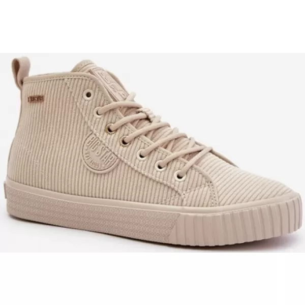  Dámske zateplené tenisky BIG STAR OO274771 BÉŽOVÁ Big Star Shoes 