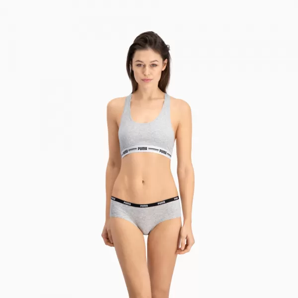  Nohavičky PUMA WOMEN HIPSTER 2P PACK 90785205 ŠEDÁ 