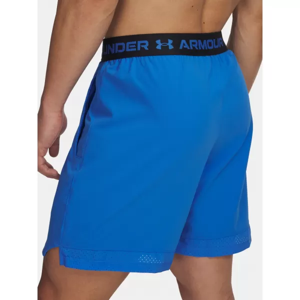  Pánske šortky UNDER ARMOUR UA VANISH WOVEN 6IN SHORTS MODRÁ 