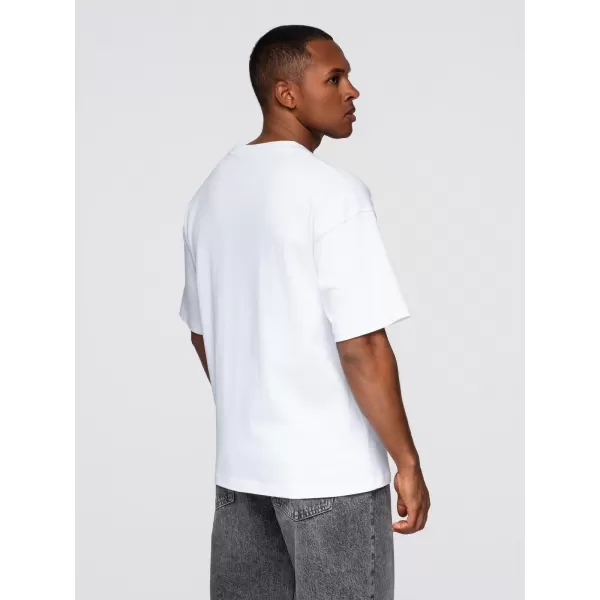  Pánske tričko OMBRE OM-TSCT-0290 OFF WHITE 