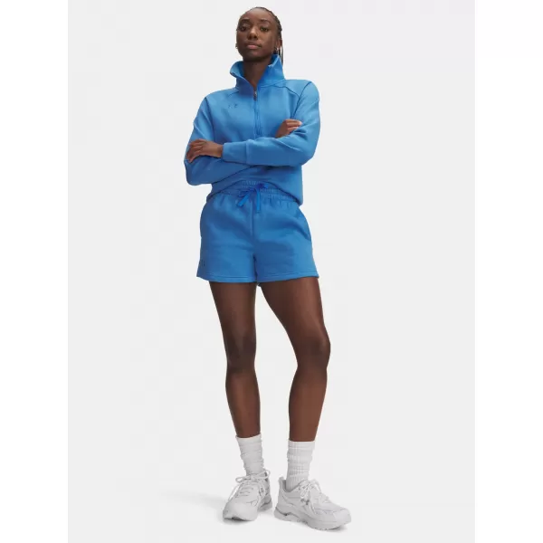  Dámske šortky UNDER ARMOUR RIVAL FLEECE SHORT 1382723-402 MODRÁ 